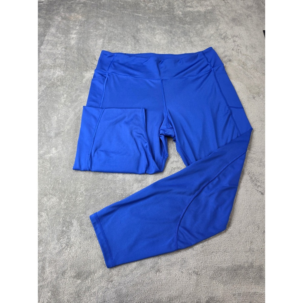 Victoria's Secret Blue High‎ Waisted Pocket Leggings XXL Long Yoga Gym Pants